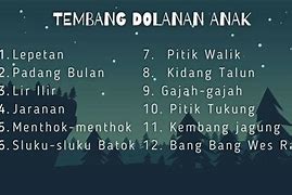 Lagu Dolanan Anak Jawa